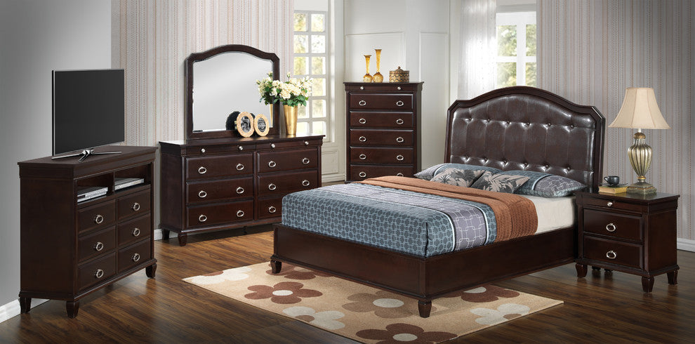 Yava Bed, Cappuccino, Queen