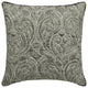 Grey Jacquard Quilted & Damask Pillowcase 24"x24" Throw Pillow Cover - Gryselda