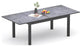 Modern Expandable Patio Dining Table with Weather-Resistant Top, Gray/63"-92"