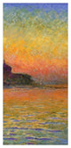 "Twilight Venice (center)" Digital Paper Print by Claude Monet, 20"x42"