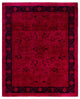 Overdyed One-of-a-Kind Hand-Knotted Area Rug Pink, 8' 2" x 9' 10"