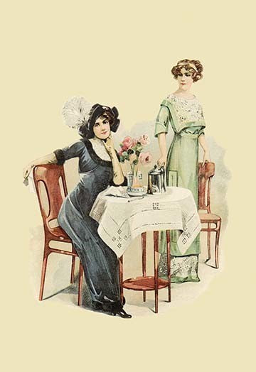 Afternoon Tea - Gallery Wrapped Canvas Art 28" x 42"