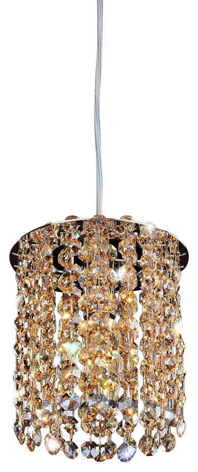 Milieu 1-Light Modern Mini-Pendant by Allegri, Firenze Blue Violet