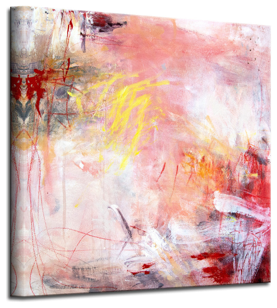Ready2HangArt 'Rose Water I' Abstract Canvas Wall Art