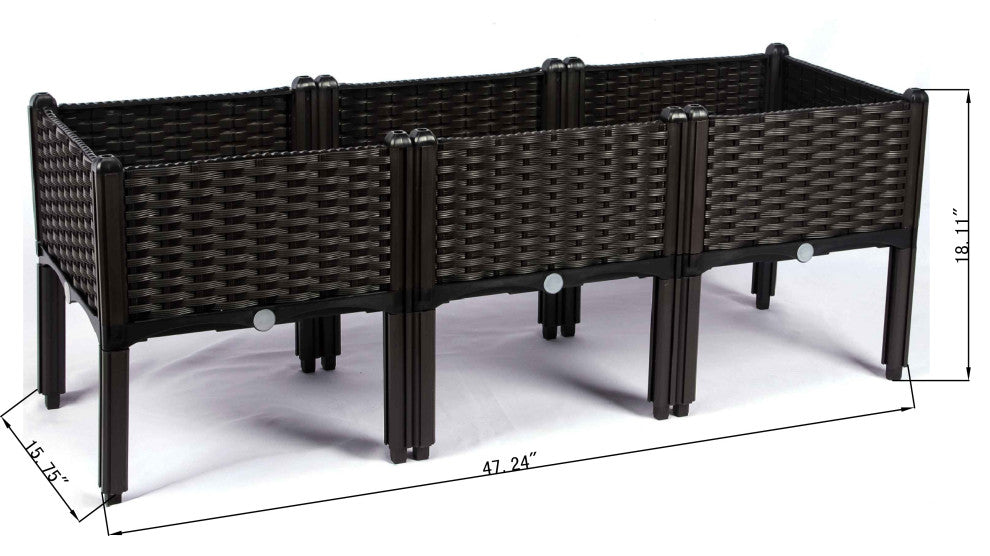 Rattan Planter With Legs