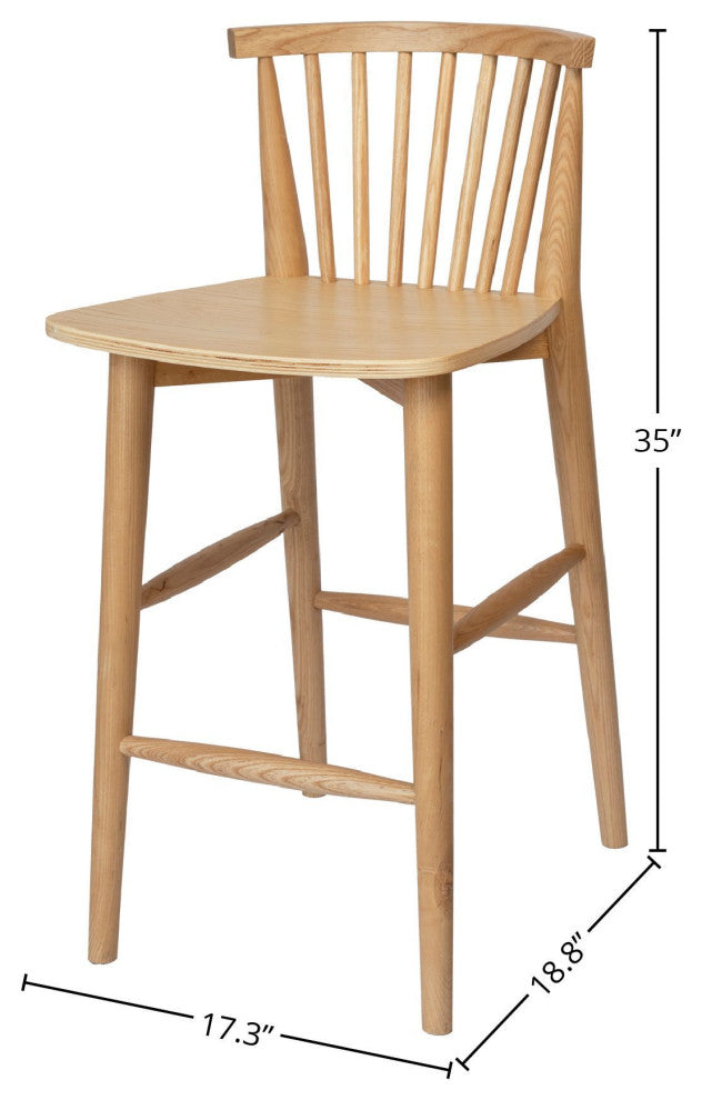 Easton Counter Stool, Natural