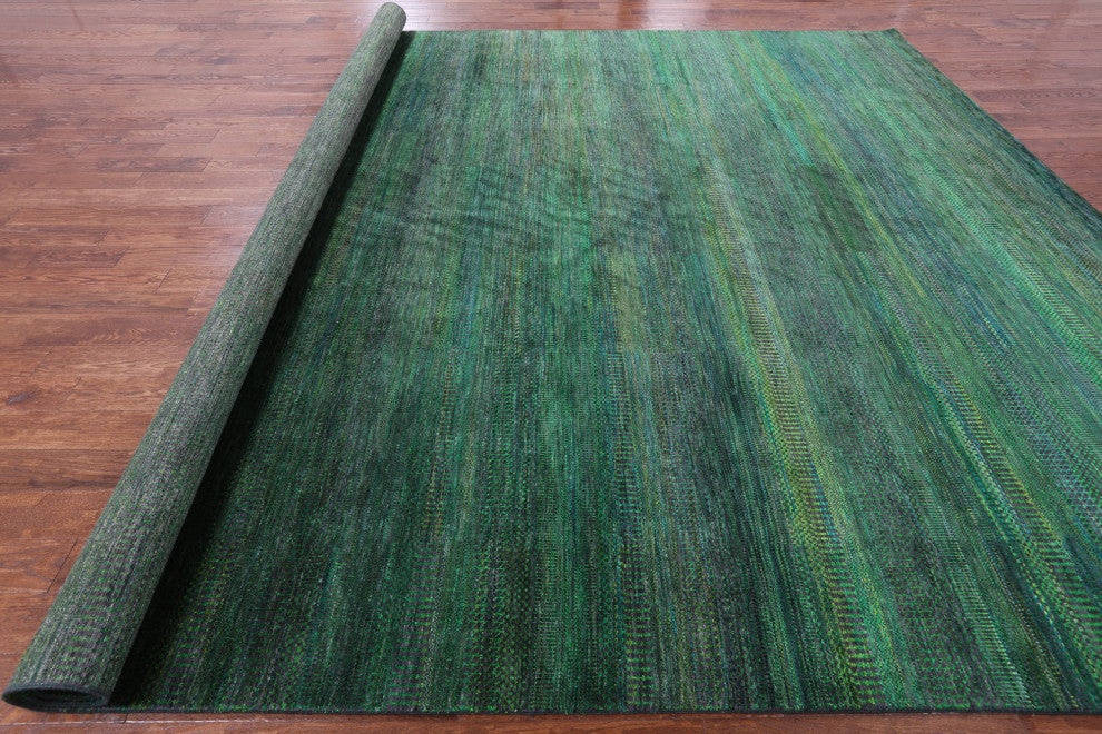 Wool and Silk Super Savannah Gabbeh Hand Knotted Rug 12' 0" X 15' 2" Q8638