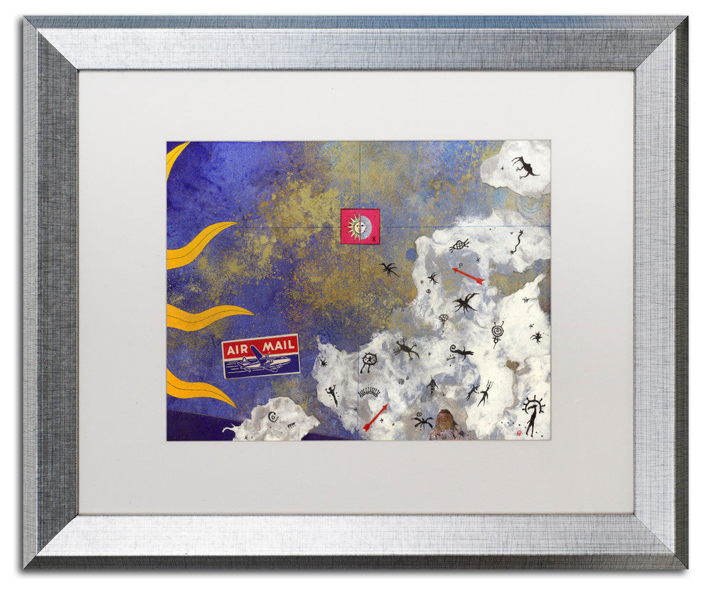 Nick Bantock 'Petros' Matted Framed Art, 20x16