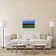 "Abstract Stripe Theme Orange And Blue" Fine Art Print