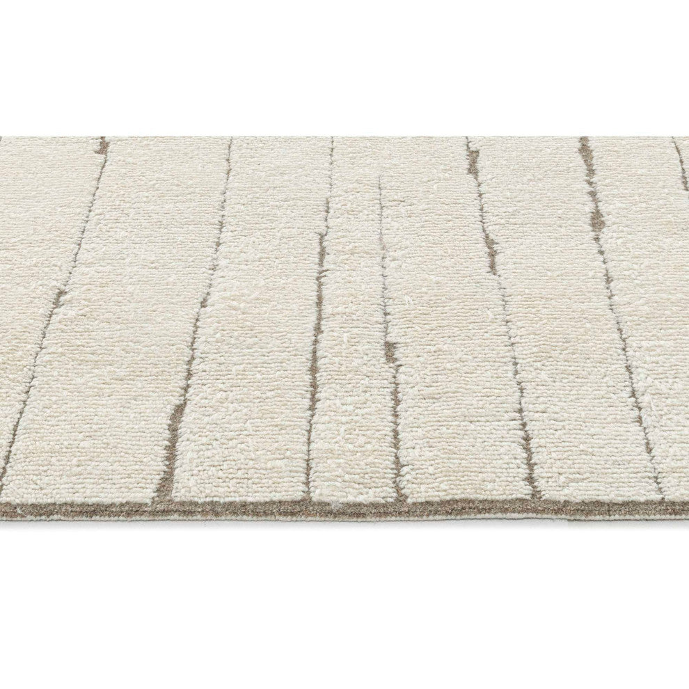 Sun Lines Area Rug, Brown, 2'6"x8'