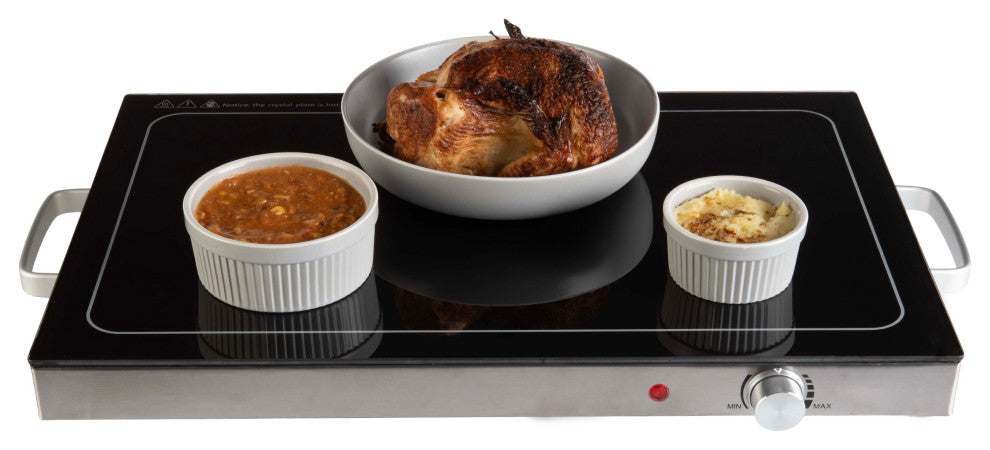 Electric Warming Tray Large Food Warmer With 3 Temperature Settings