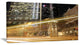 "Traffic and Urban Life At Night" Cityscape Artwork Canvas, 32"x16"