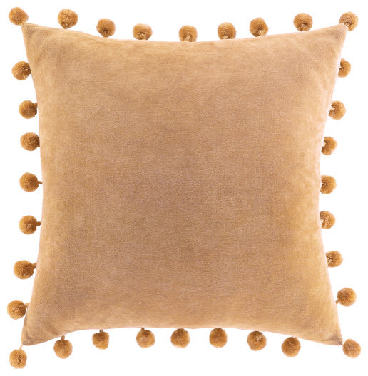 Surya Serengeti Tan Pillow Shell With Down Insert 18"H X 18"W