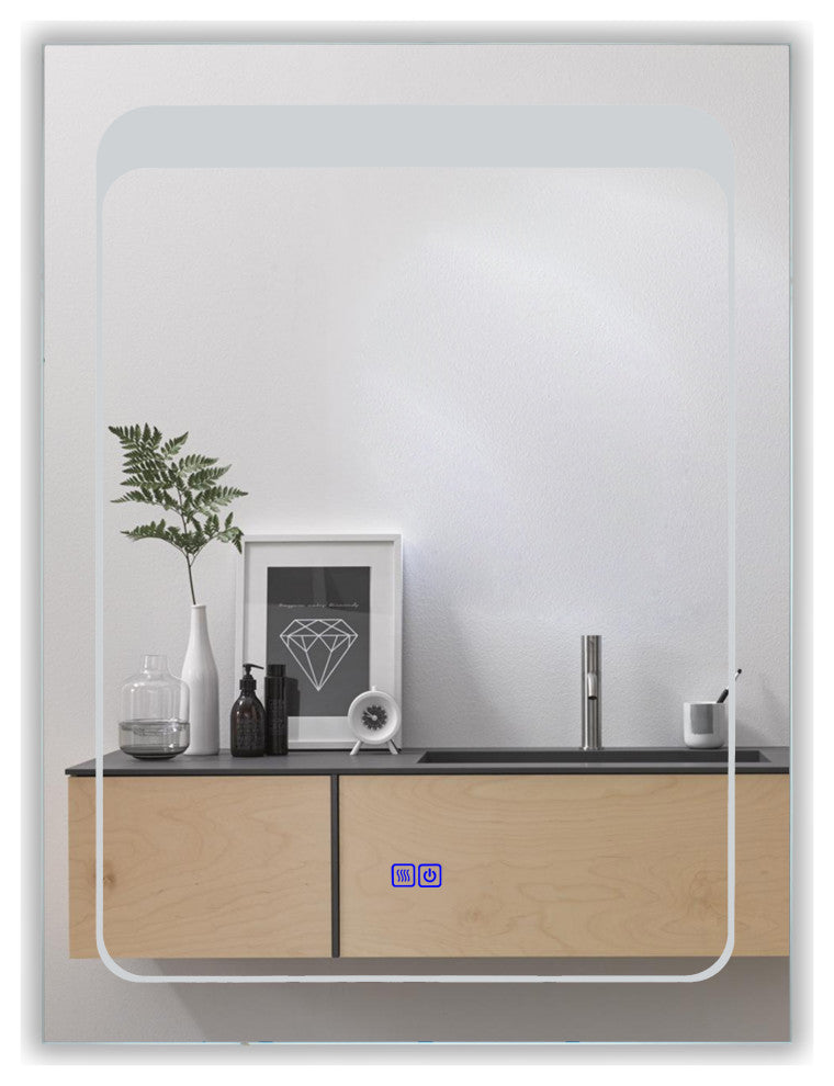 CHLOE Lighting LUMINOSITY Rectangular TouchScreen LED Mirror