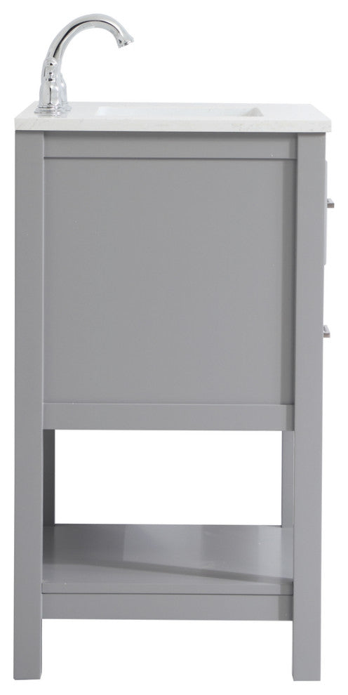 Home Living 24" Single Bathroom Vanity, Gray