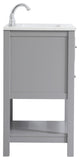 Home Living 24" Single Bathroom Vanity, Gray