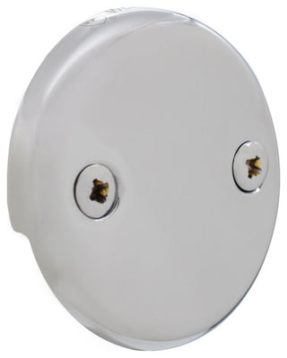 Direct Connect Overflow With Tip-Toe Trim And 2-Hole Overflow Cover, Polished Chrome