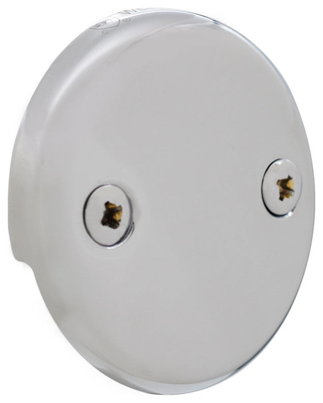Direct Connect Overflow With Tip-Toe Trim And 2-Hole Overflow Cover, Polished Chrome