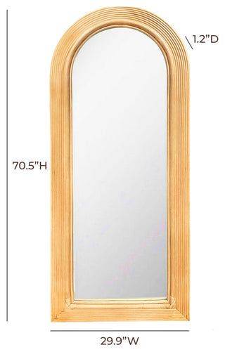 Tanya Floor Mirror, Natural