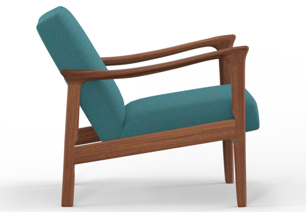 Zephyr Lounge Chair, Turquoise