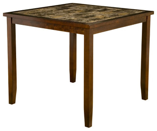 Capitola Faux Marble 5 Piece Pub Set, Espresso