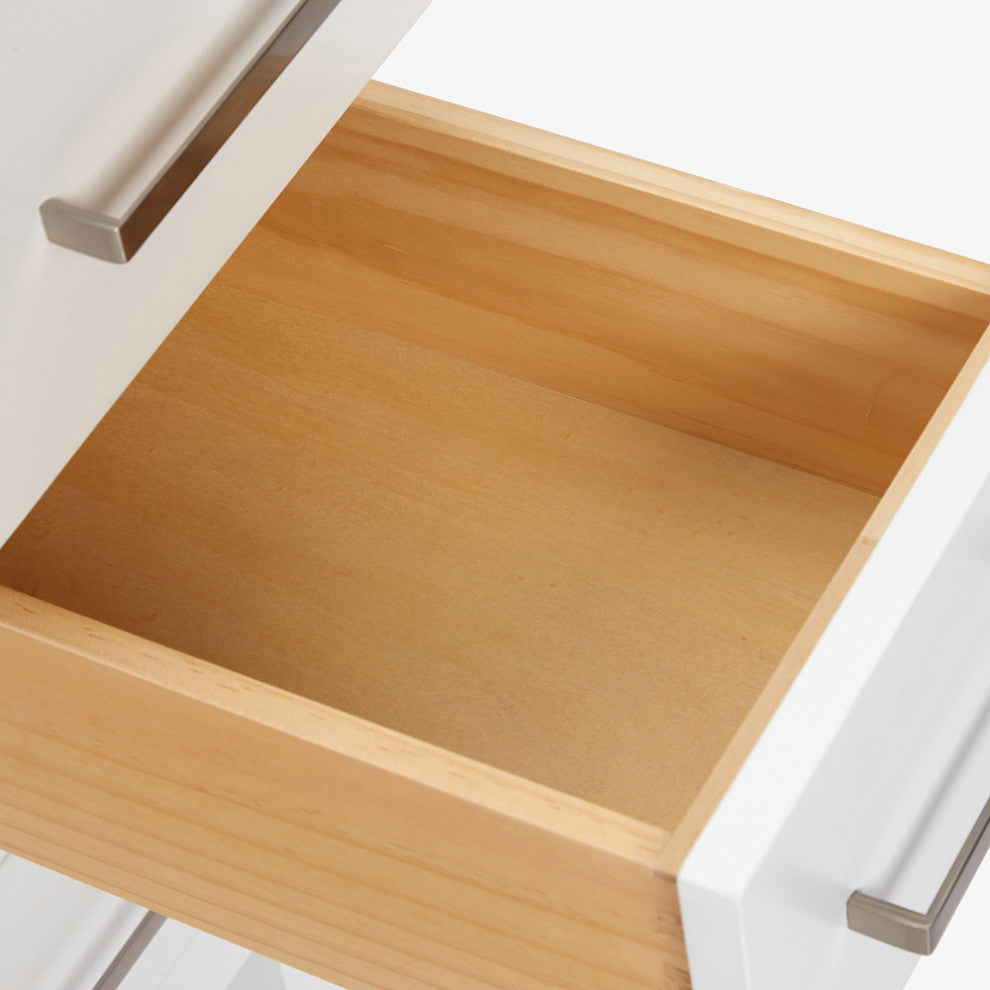 ARIEL Cambridge 61" Single Rectangle Sink Bathroom Vanity White With Quartz Top