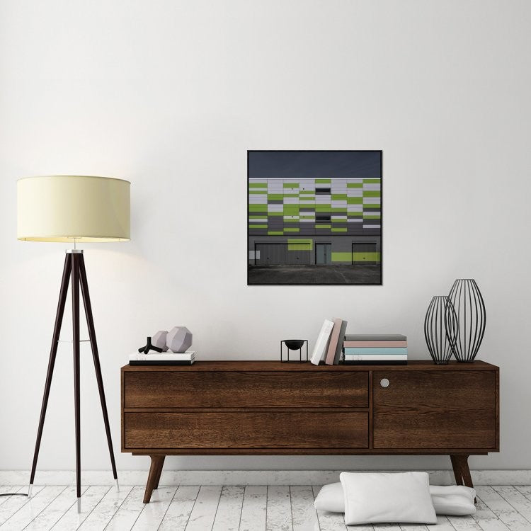 "Geometry" Framed Canvas Giclee by Luc Vangindertael (laGrange), 31x31"