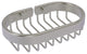 Oval Soap Basket, Satin Nickel