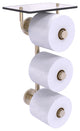 Prestige Skyline 3 Roll Toilet Paper Holder with Glass Shelf, Antique Pewter