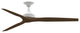 Fanimation Spitfire 64" Fan, matte White Motor, Whiskey Wood Blades