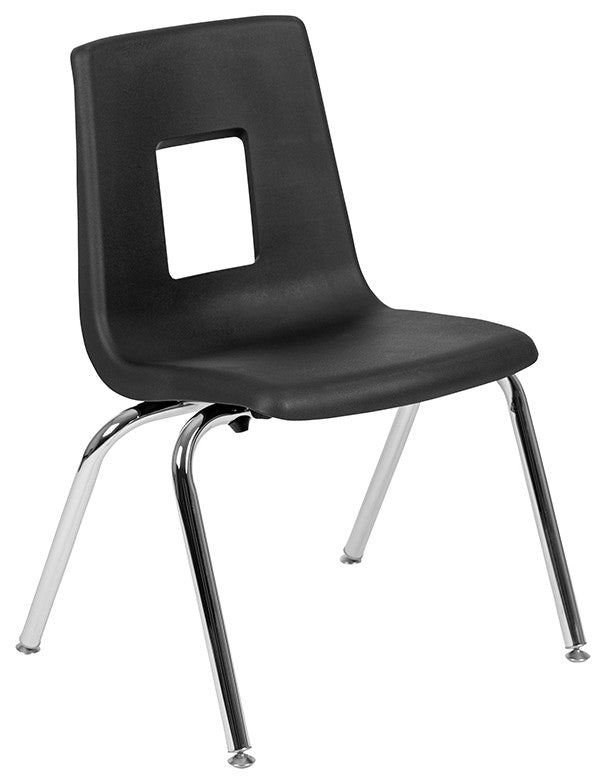 86" Oval Laminate Activity Table Set W/16" Student Stack Chairs, Grey/Black