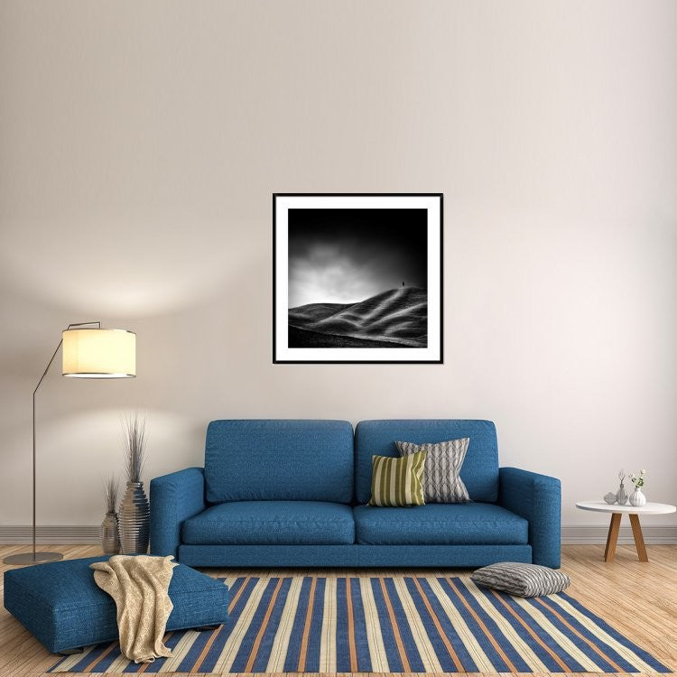 "La Vie Reprendra Au Printemps" Framed Digital Print by Piet Flour, 44x44"