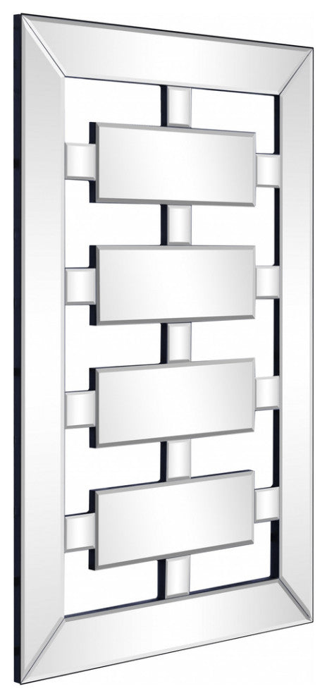 24" Clear Glass Framed Accent Mirror