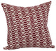 17" Jacquard Throw Pillows With Inserts, Set of 4, Ozero Wine