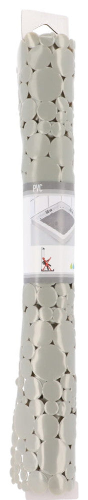 Bubbles Non-Slip Square Shower Mat 20"³L X 20"³W, Pearly Grey