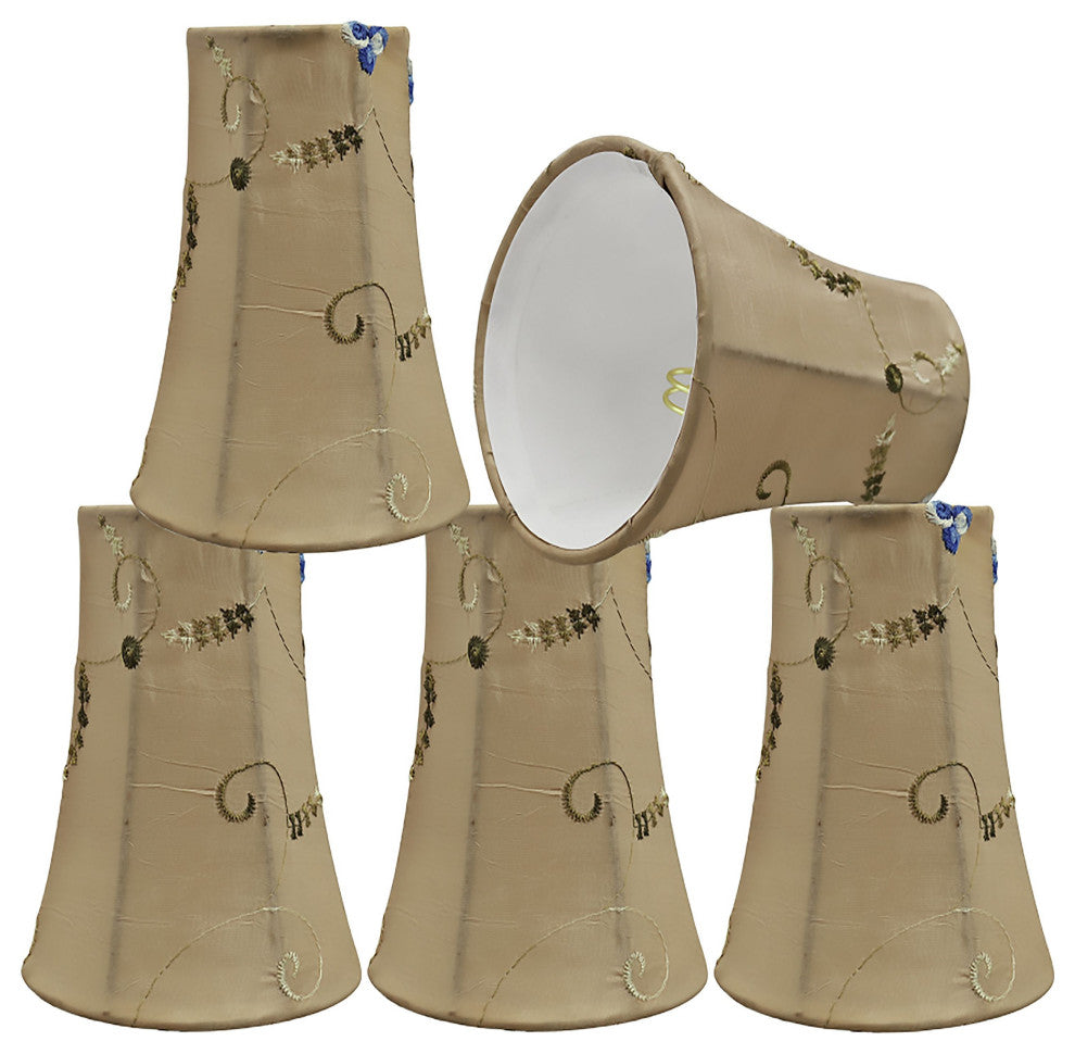 30241-5 Small Bell  Chandelier Clip On Lamp Shade Gold 2 1/2"x4"x5"