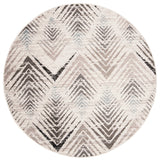 Safavieh Amsterdam Ams110A Geometric Rug, Cream/Beige, 6'7"x6'7" Round