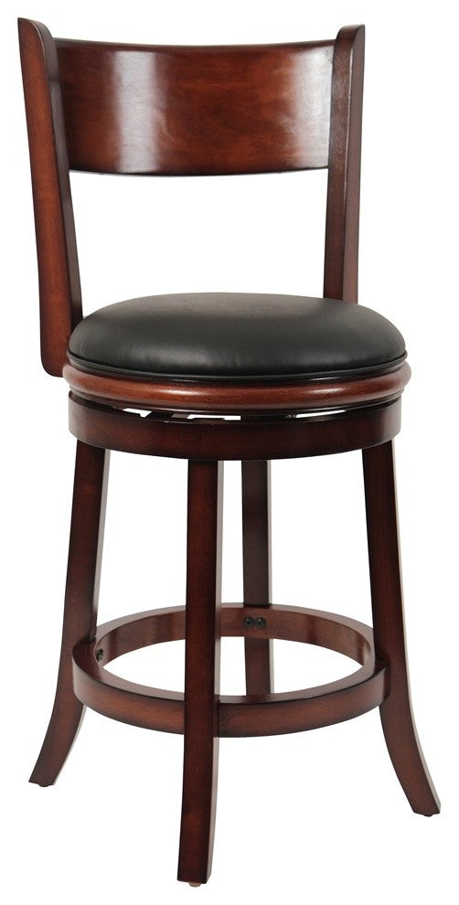 24" Palmetto Swivel Stool, Brandy