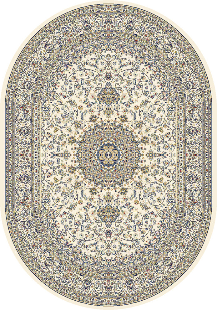 Ancient Garden Rug, 6''7"X9''6" Oval
