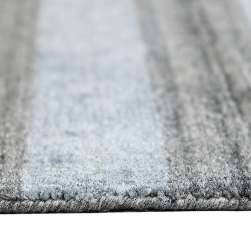 Blend Warwick Area Rug, Gray, 9' x 12', Striped