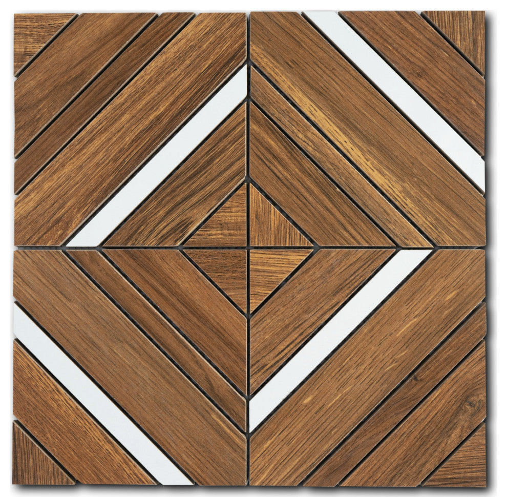 Woodlook Porcelain Mosaic Wall & Floor Tile
