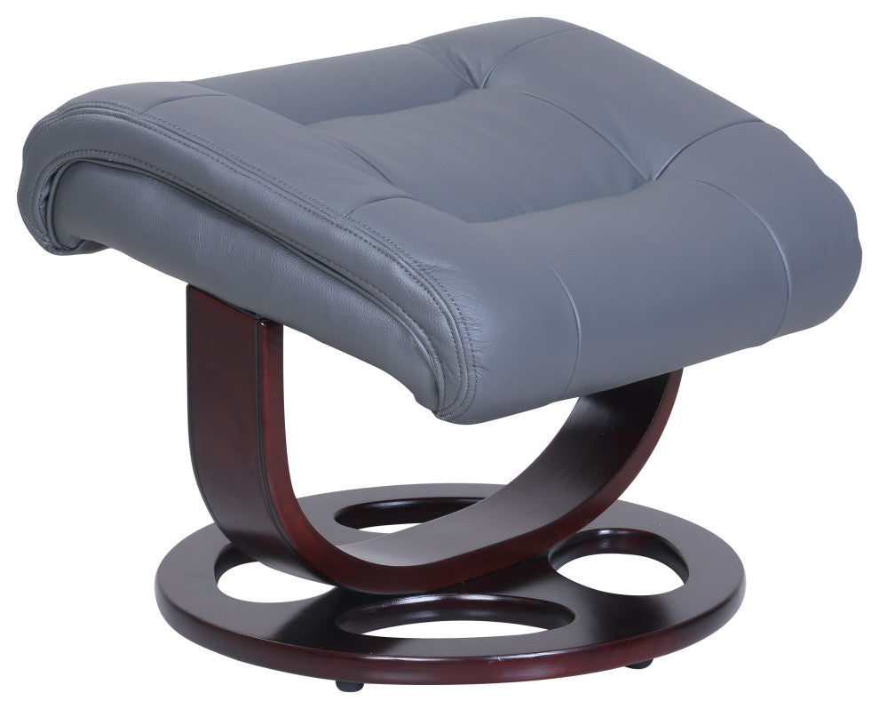 Jacque Pedestal Recliner / Ottoman, Marlene Gray