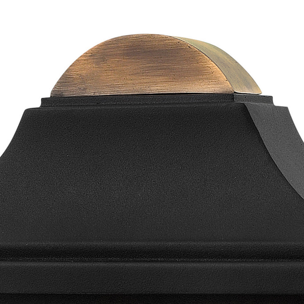 Hinkley Burton Medium Wall Mount Lantern, Black