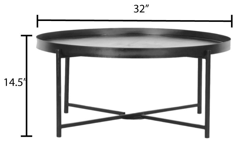 Surya Aracruz 14"H x 32"W x 32"D Coffee Table