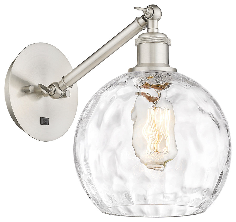 Innovations 317-1W-SN-G1215-8-LED 1-Light Sconce, Brushed Satin Nickel
