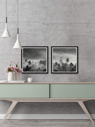 The Forest Spoke Diptych, 2-Piece Set, 24x24 Panels