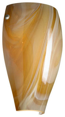 Chelsea 1 Light 120V Wall Lighting in Polished Nickel with Honey Glass Shade