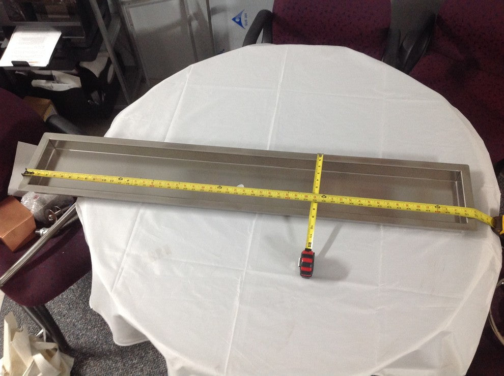 Pan50X7-1, Stainless 50"x7"x2" With Full 1 Lip