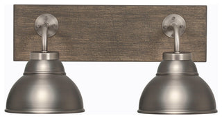 Oxbridge, Bath Bar, Graphite & Painted Distressed Metal, 7" Graphite Shades