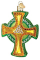 Old World Christmas 36117 Glass Blown Trinity Cross Ornament